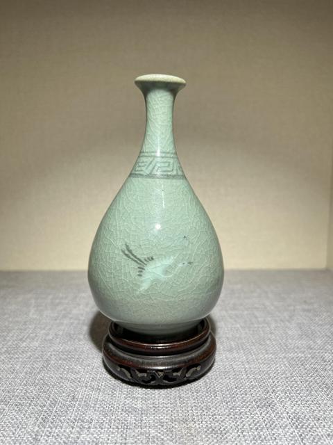 古玩陶瓷高麗瓷玉壺春瓶真品鑒賞圖