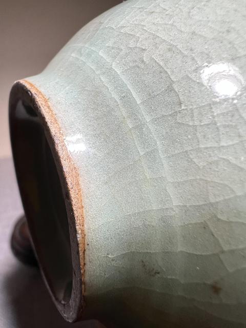 古玩陶瓷高麗瓷玉壺春瓶真品鑒賞圖