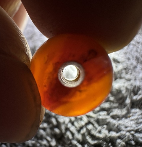 古玩玉器遼平頭瑪瑙真品鑒賞圖
