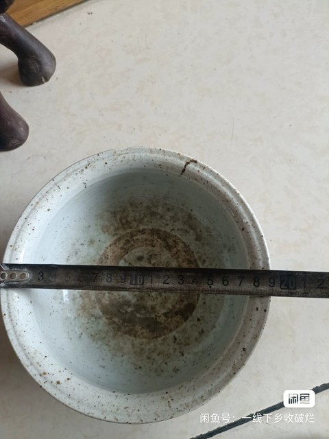 古玩陶瓷清中晚期青花山水紋香爐拍賣，當前價格888元