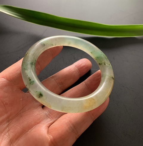 古玩玉器清代天然冰種翡翠手鐲拍賣，當前價格210000元