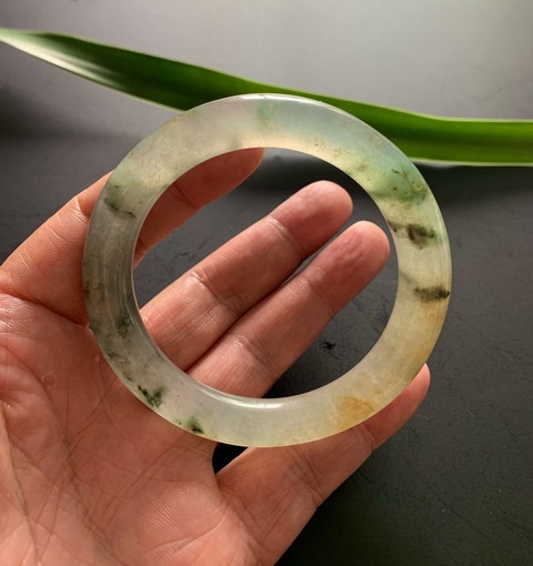 古玩玉器清代天然冰種翡翠手鐲拍賣，當前價格210000元