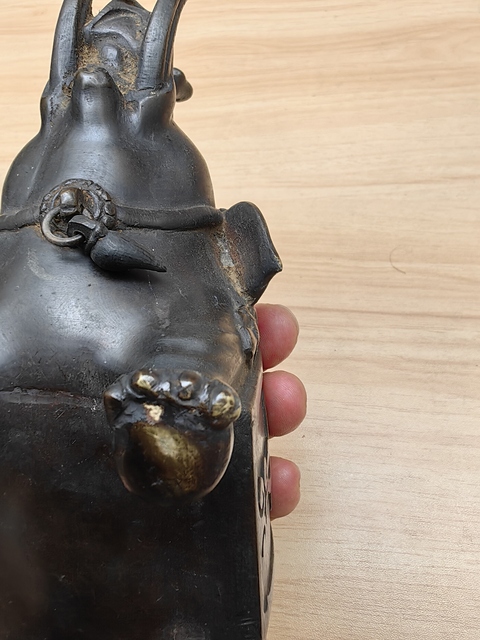 古玩銅器香熏真品鑒賞圖