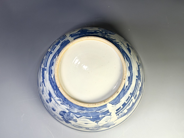 古玩陶瓷清中期·青花山水樓閣紋大碗拍賣，當(dāng)前價(jià)格5328元