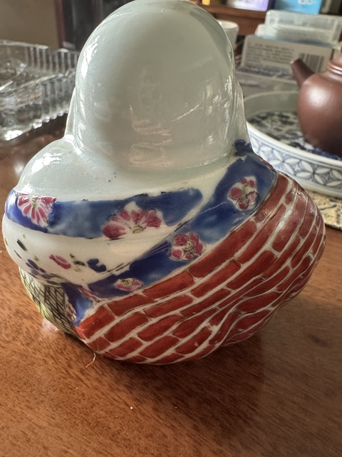 古玩陶瓷彌勒佛塑像真品鑒賞圖