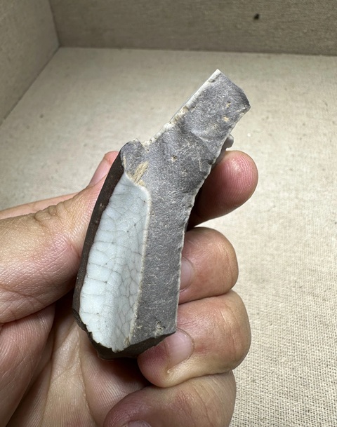 古玩陶瓷哥釉標本真品鑒賞圖