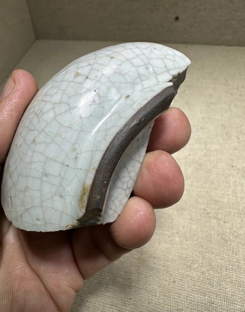 古玩陶瓷哥釉標本真品鑒賞圖