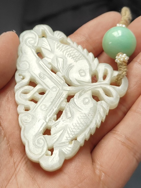 古玩玉器和田玉佩真品鑒賞圖