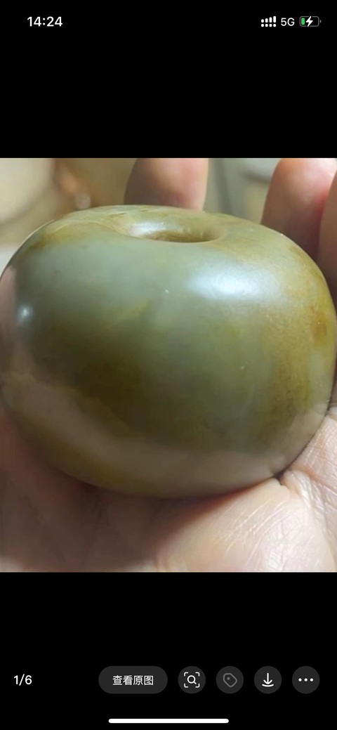古玩玉器和田玉圓珠真品鑒賞圖