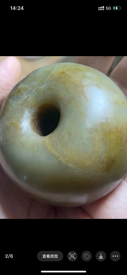 古玩玉器和田玉圓珠真品鑒賞圖