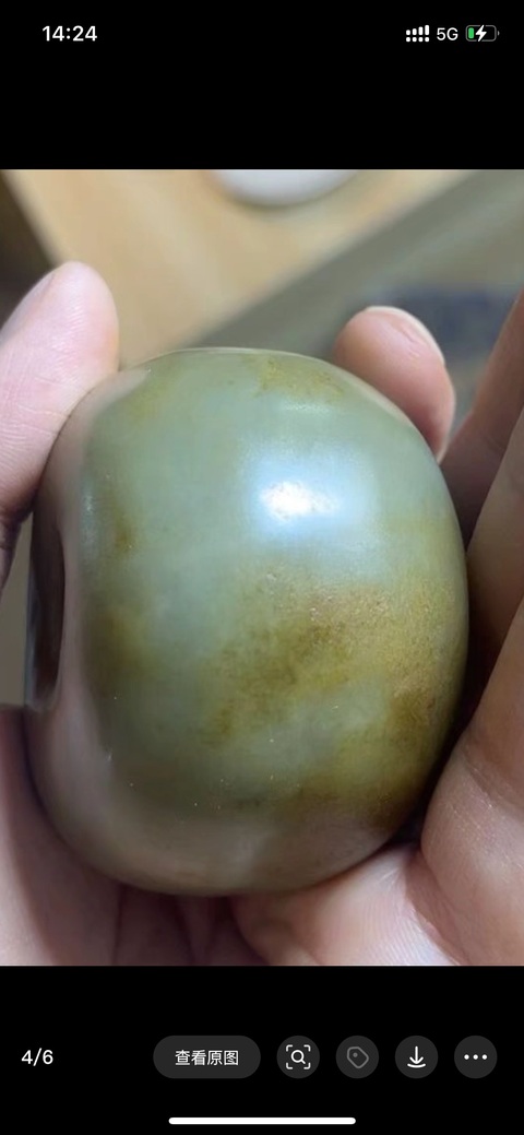 古玩玉器和田玉圓珠真品鑒賞圖