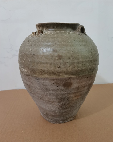 古玩陶瓷青釉四系罐真品鑒賞圖
