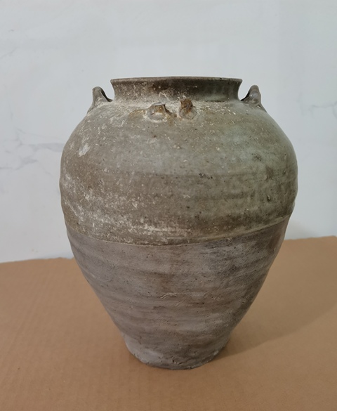 古玩陶瓷青釉四系罐真品鑒賞圖