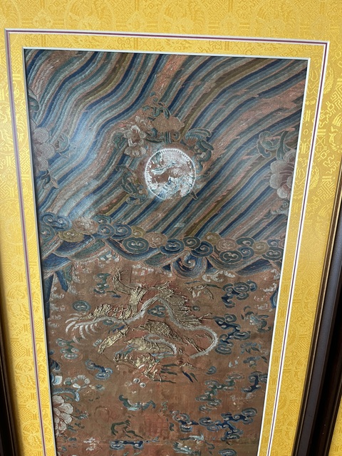 古玩雜項龍紋繡片真品鑒賞圖