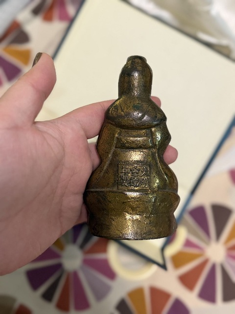 古玩銅器觀音菩薩真品鑒賞圖