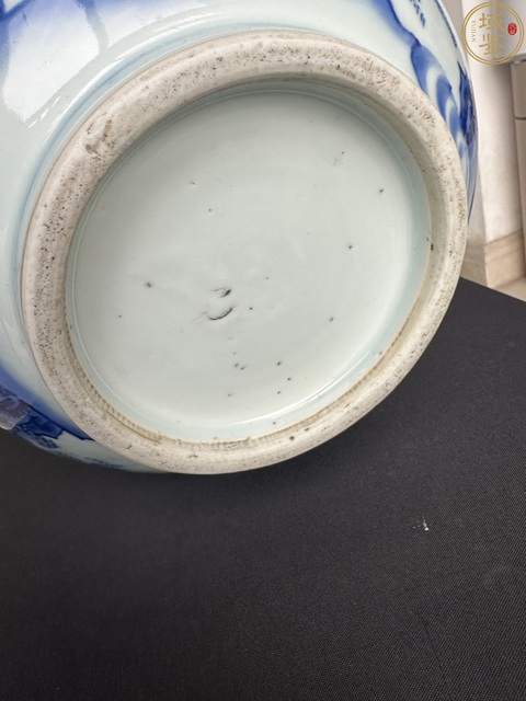 古玩陶瓷崇禎·青花人物故事紋瓶 真品鑒賞圖