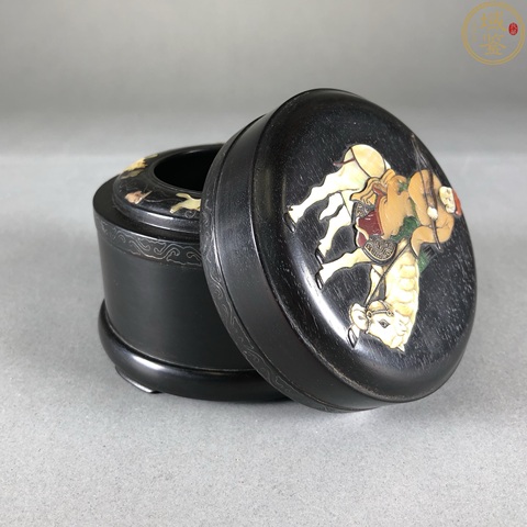 古玩雜項嵌八寶蓋盒真品鑒賞圖
