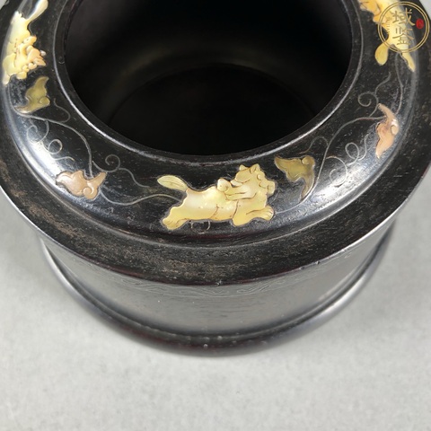 古玩雜項嵌八寶蓋盒真品鑒賞圖