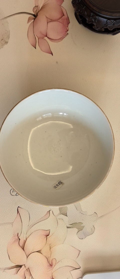 古玩陶瓷民國 百蝶碗真品鑒賞圖