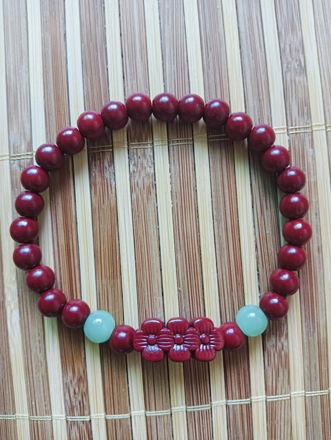 古玩玉器朱砂手串拍賣，當前價格48元