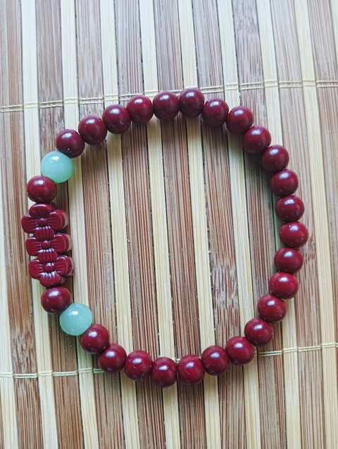 古玩玉器朱砂手串拍賣，當前價格48元