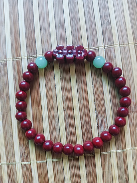 古玩玉器朱砂手串拍賣，當前價格48元