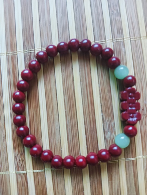 古玩玉器朱砂手串拍賣，當前價格48元