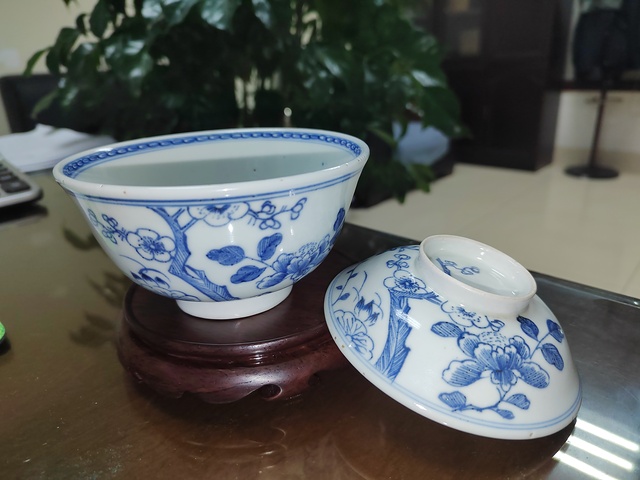 古玩陶瓷青花蓋碗拍賣，當前價格888元