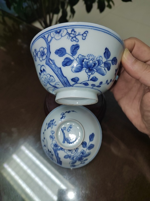 古玩陶瓷青花蓋碗拍賣，當前價格888元