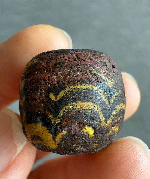 古玩玉器老琉璃珠真品鑒賞圖