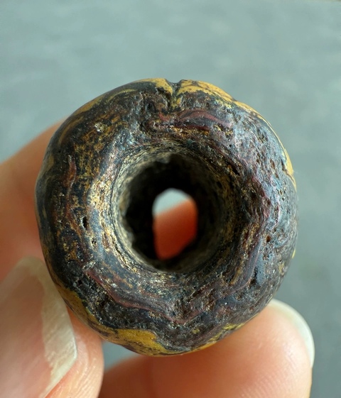 古玩玉器老琉璃珠真品鑒賞圖