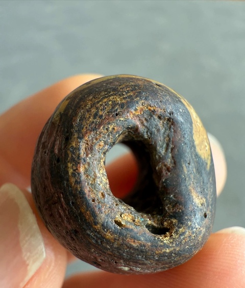 古玩玉器老琉璃珠真品鑒賞圖