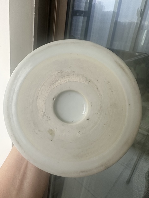 古玩陶瓷人物山水青花筆筒真品鑒賞圖