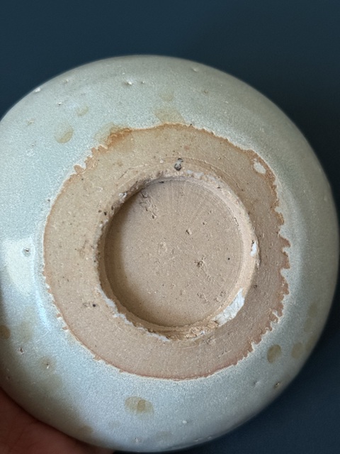 古玩陶瓷明正德青花露胎魚藻紋臥足盤真品鑒賞圖