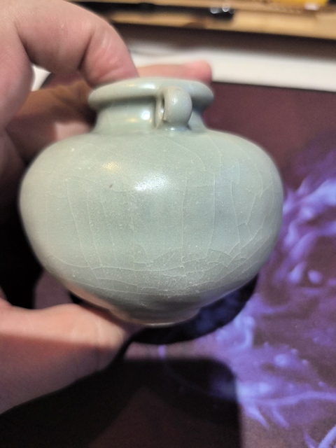 古玩陶瓷龍泉雙系罐真品鑒賞圖
