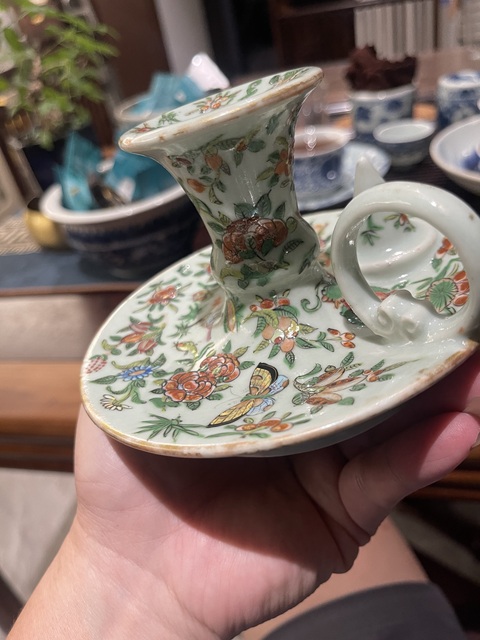 古玩陶瓷清中廣彩器真品鑒賞圖