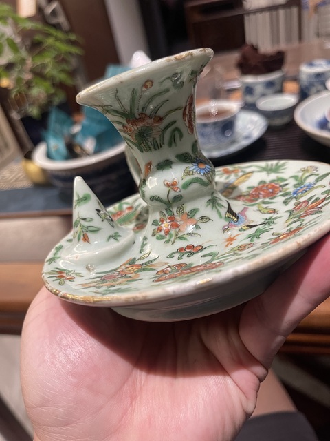 古玩陶瓷清中廣彩器真品鑒賞圖