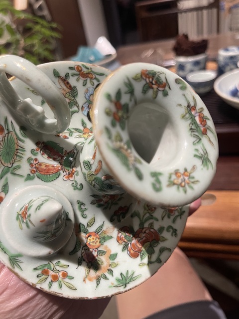 古玩陶瓷清中廣彩器真品鑒賞圖