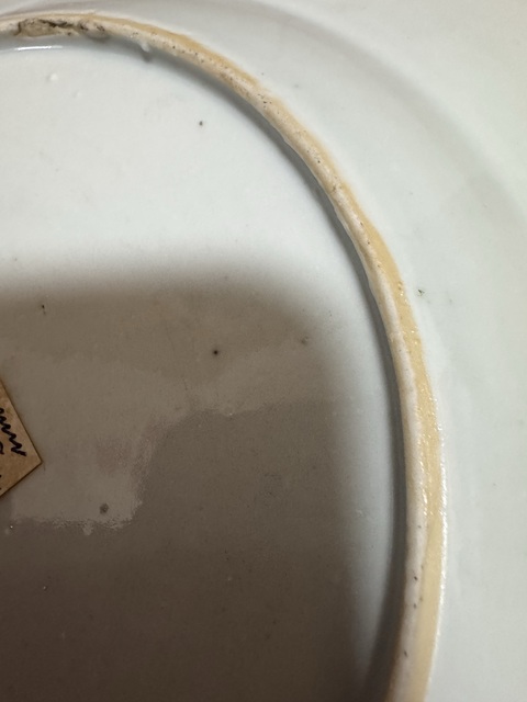 古玩陶瓷廣彩人物故事盤真品鑒賞圖