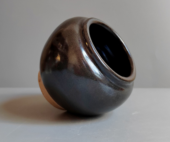 古玩陶瓷明清楊字款茶葉末釉茶入拍賣，當(dāng)前價(jià)格190元