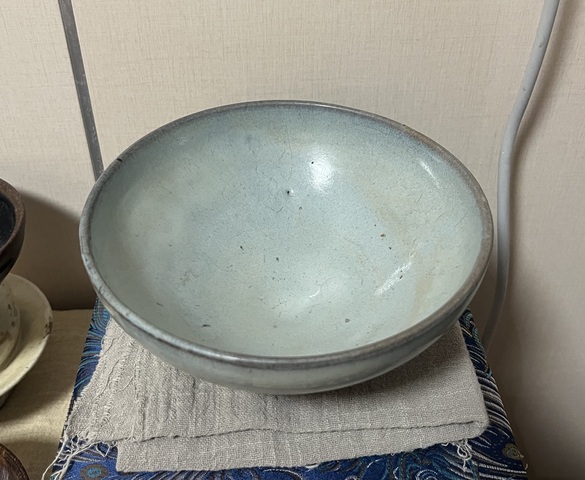 古玩陶瓷元代鈞窯大碗真品鑒賞圖