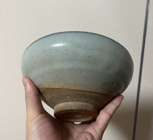 古玩陶瓷元代鈞窯大碗真品鑒賞圖