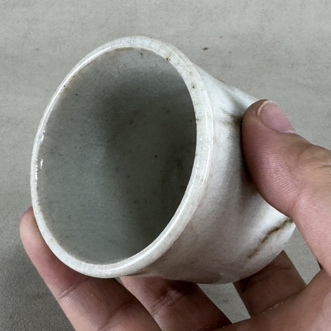 古玩陶瓷花卉紋杯真品鑒賞圖
