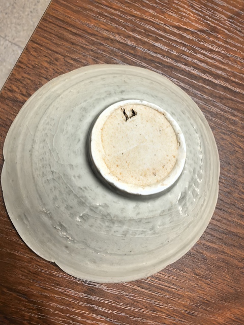 古玩陶瓷宋元湖田窯刻劃花盞真品鑒賞圖
