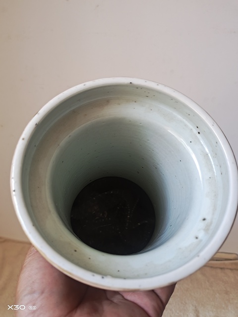 古玩陶瓷人物紋棒槌瓶真品鑒賞圖