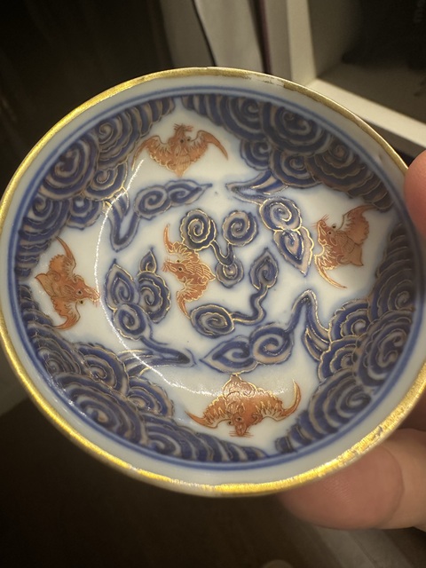 古玩陶瓷洪福齊天盤真品鑒賞圖