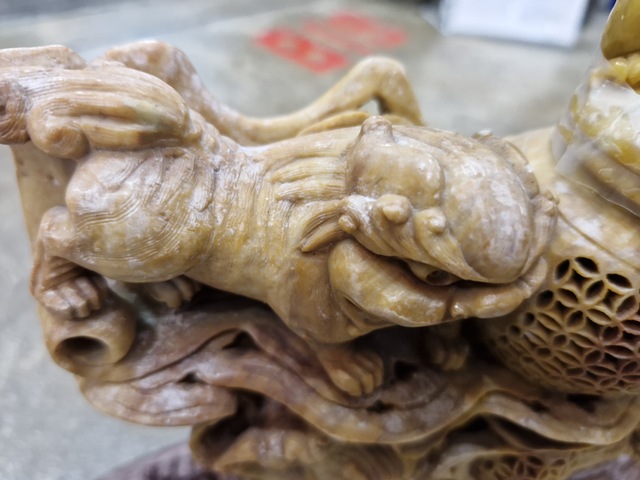 古玩雜項獅子擺件真品鑒賞圖