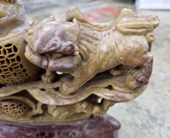 古玩雜項獅子擺件真品鑒賞圖
