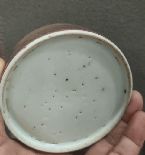 古玩陶瓷豇豆紅水呈真品鑒賞圖