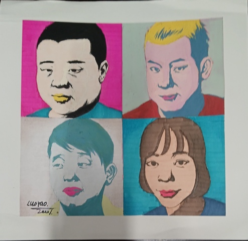 古玩字畫江西青年油畫藝委會副主任羅瑤人物拍賣,當前價格499元